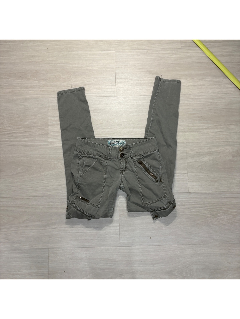 Jolt Y2K Low Rise Cargo Skinny Jeans